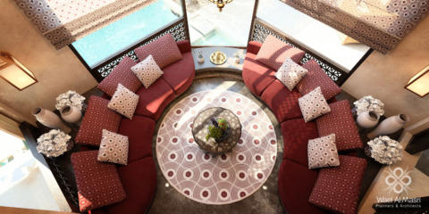 Arabic Majlis, Villa in Kuwait           